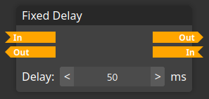 Screenshot of the fixed delay module