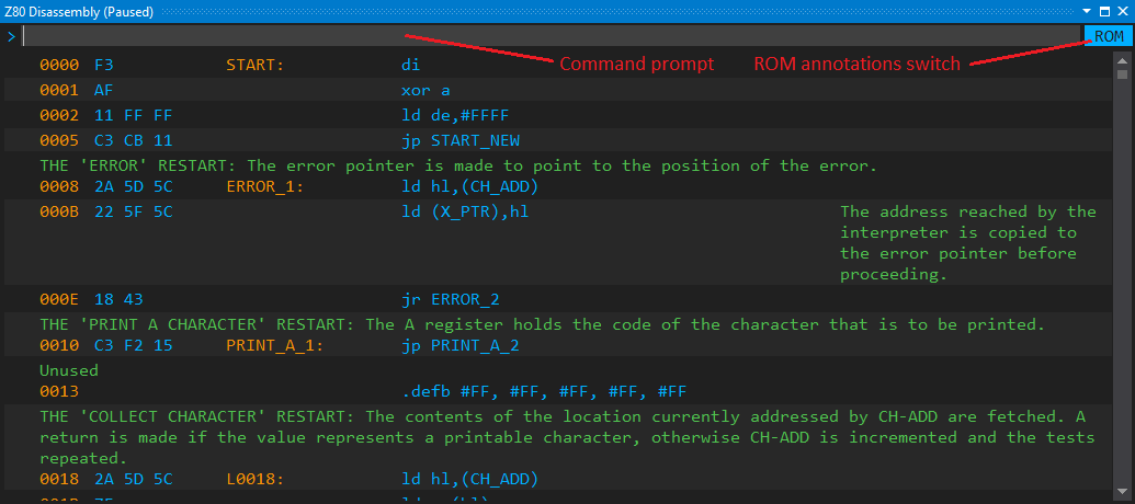 Disassembly Tool Window