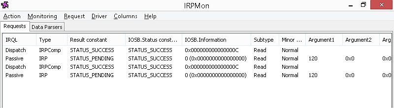 Monitoring press and release of the X key