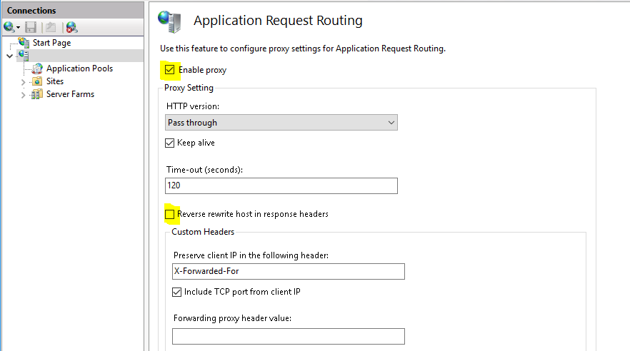 Application Request Routing