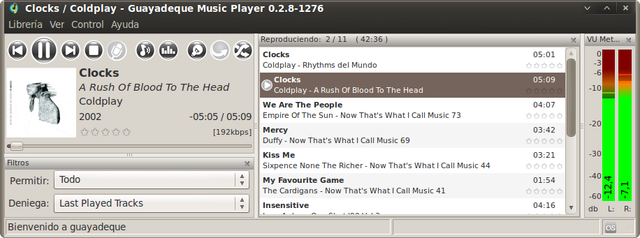 Using Guayadeque Music Player