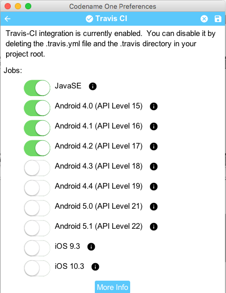 Selecting platforms to test against