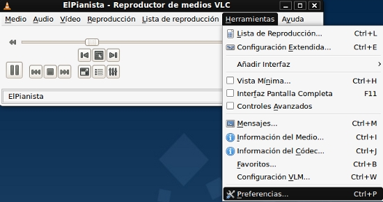 Preferencias de VLC