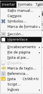 Insertar hiperenlace