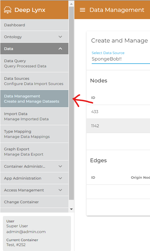 DataManagementView