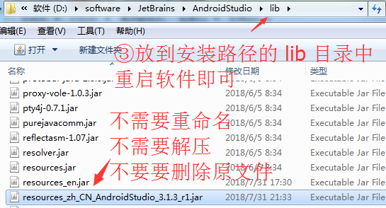 放到安装路径的 lib 目录中