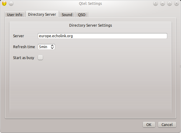 qtel settings directory server