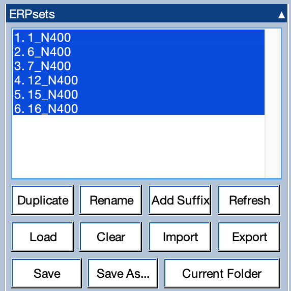 ERPsets Panel