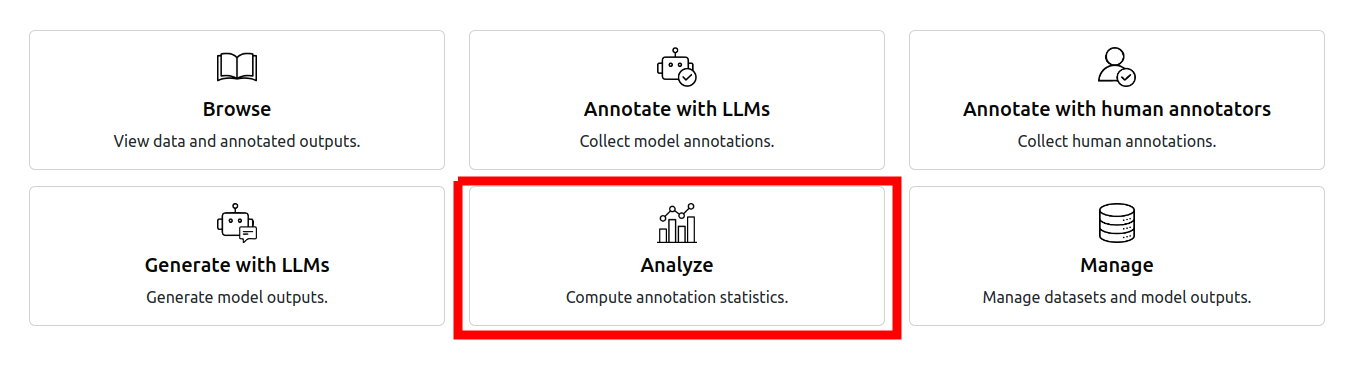 Analysis page